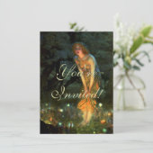 Fairy Circle Fairies Midsommer Eve Einladung (Stehend Vorderseite)