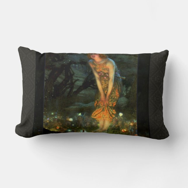 Fairy Circle Fairies Midsommer Eve Lendenkissen (Vorderseite)