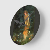 Fairy Circle Fairies Midsommer Eve Runde Wanduhr (Winkel)