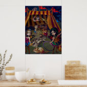 Fairy Circus ART PRINT Fantasy Fee Karneval Poster (Küche)