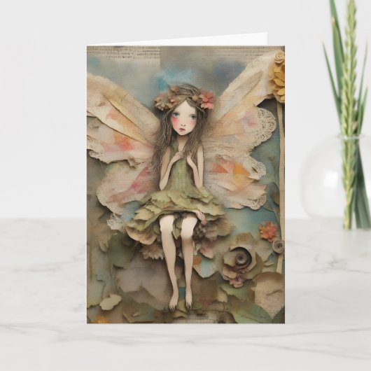 Fairy Collage Jedes Anlasses Card Karte (Vorderseite)