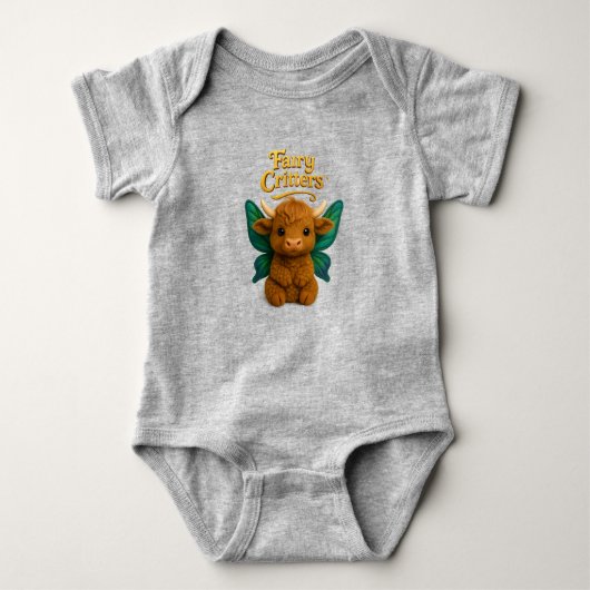 Fairy Critters™ Fairy Highland Calf Baby Strampler (Vorderseite)