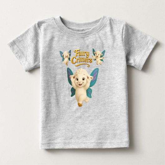 Fairy Critters™ Fairy Lamb Baby T-shirt (Vorderseite)
