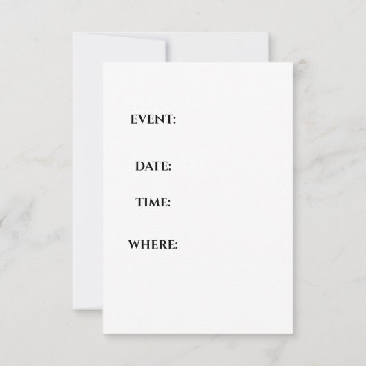 Fairy Critters™ Fairy Lamb Einladung (Rückseite)