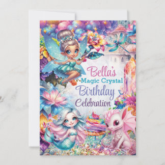 Fairy Crystal Party Einladung