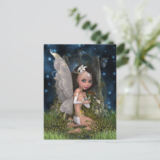 Fairy Crystal Postkarte (Stehend Vorderseite)