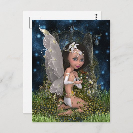 Fairy Crystal Postkarte (Vorne/Hinten)