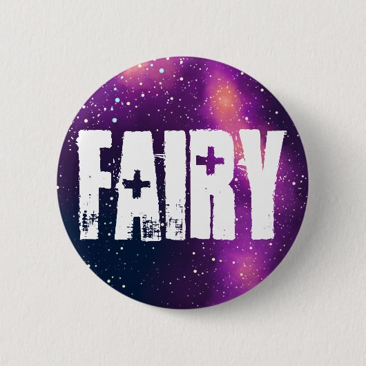 Fairy Customizable Galaxy Identity Button (Vorderseite)