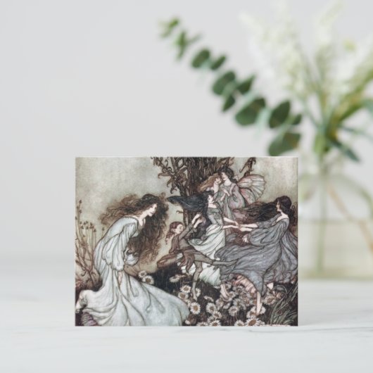 Fairy Dance Postkarte (Stehend Vorderseite)