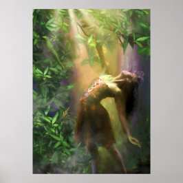 FAIRY DANCER TANZEN IM LIMONEN LICHT POSTER