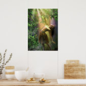 FAIRY DANCER TANZEN IM LIMONEN LICHT POSTER (Küche)