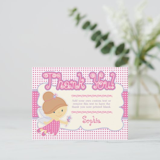 Fairy Danke, Cards Postkarte (Stehend Vorderseite)