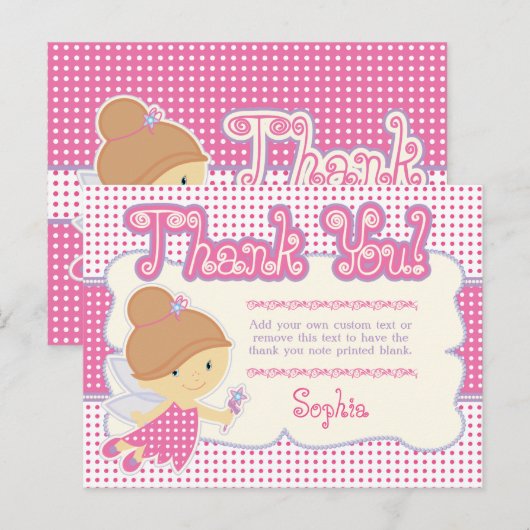 Fairy Danke, Cards Postkarte (Vorne/Hinten)