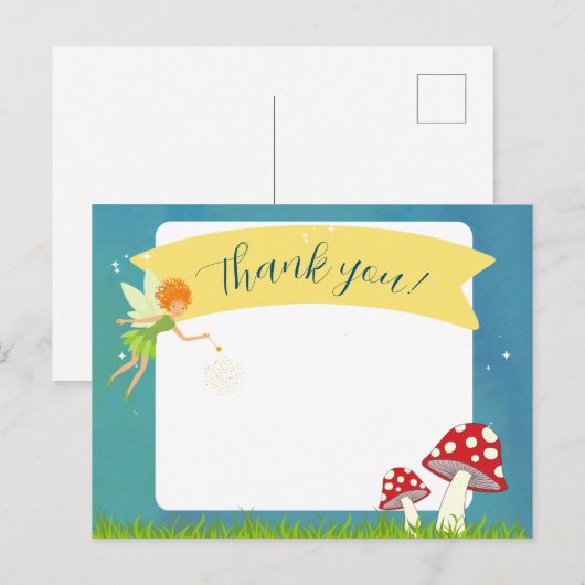 Fairy Danke Postcard Postkarte (Vorne/Hinten)