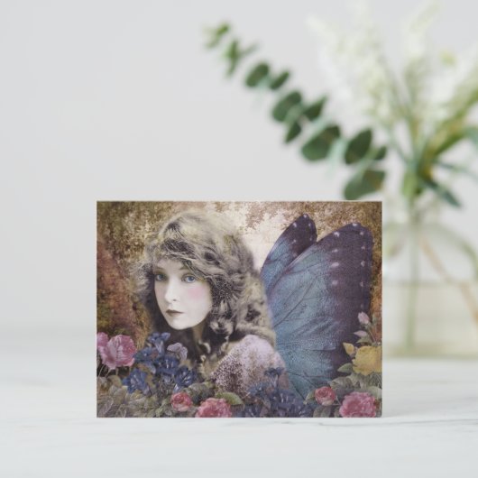 Fairy der Blume Postkarte (Stehend Vorderseite)