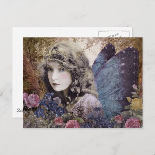 Fairy der Blume Postkarte (Vorne/Hinten)