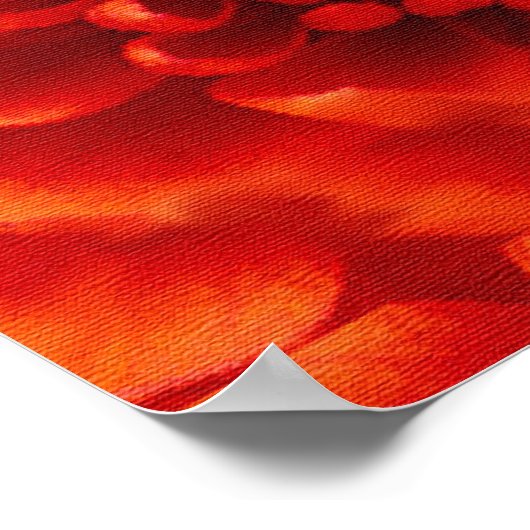 FAIRY DER BLUME, Red Yellow Fantasy Poster (Ecke)