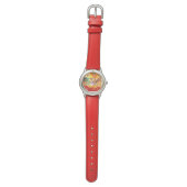FAIRY DER BLUME, rot gelb Armbanduhr (Flach)