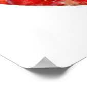 FAIRY DER BLUME, rot-gelb-weiße Fantasie Poster (Ecke)