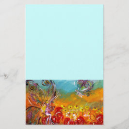 FAIRY DER ROTEN BLUME, blau Briefpapier