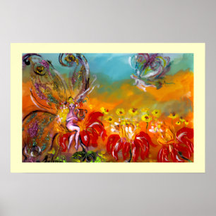 FAIRY DER ROTEN BLUME POSTER