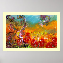 FAIRY DER ROTEN BLUME POSTER