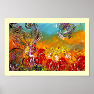 FAIRY DER ROTEN BLUME POSTER