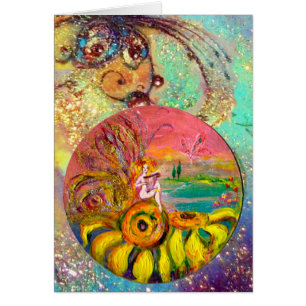 FAIRY DER SONNENBLUMEN, gelb, rosa blau