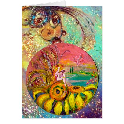 FAIRY DER SONNENBLUMEN, gelb, rosa blau (Vorne)