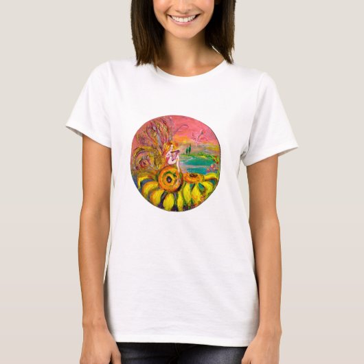 FAIRY DER SONNENBLUMEN MIT LYRA T-Shirt (Vorderseite)