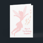 Fairy Design Personalisiert Daughter Geburtstag Karte<br><div class="desc">Grußkarte rosa Märchen Geburtstagskarte der Tochter. Passen Sie die Geburtstagskarte Ihrer Tochter an, und lassen Sie sie dann ausdrucken und an Sie senden oder laden Sie sie sofort herunter. Sollten Sie Hilfe bei der Anpassung benötigen, kontaktieren Sie uns über den Link auf dieser Seite. Personalisierte Geburtstagskarte von Mairy Design, die...</div>