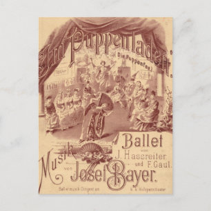 Fairy Doll Ballet - Die Puppenfee - Josef Bayer Postkarte
