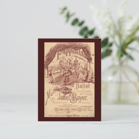 Fairy Doll Ballet - Die Puppenfee - Josef Bayer Postkarte (Stehend Vorderseite)