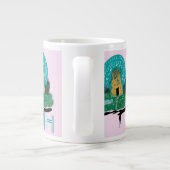 Fairy Doodle Post Illustration Pink Jumbo-Tasse (Rückseite)