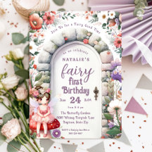 Fairy Door Brown Hair Fairy Erster Geburtstag Part
