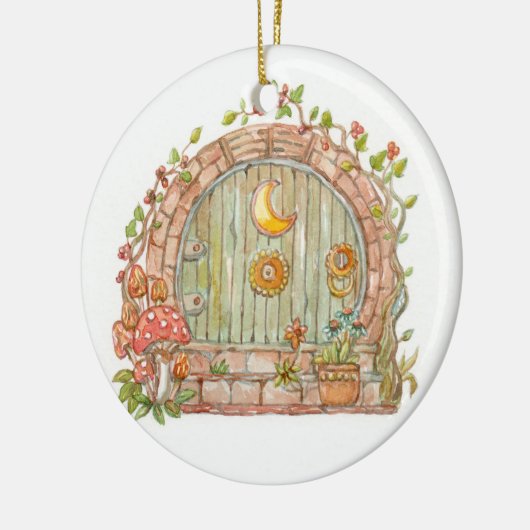 Fairy Door Keramik Ornament (Links)