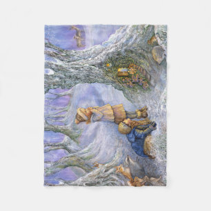"Fairy Door" Kleines Fleece Blanket