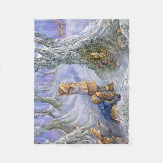 "Fairy Door" Kleines Fleece Blanket (Vorderseite)