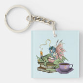 Fairy-Drachen-Bücher-Tea-Freundschaft Schlüsselanhänger (Vorderseite)