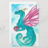 Fairy Dragon Briefpapier (Vorne/Hinten)