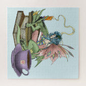 Fairy-Dragon-Bücher-Tea-Freundschaft  Puzzle (Horizontal)