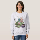 Fairy-Dragon-Bücher-Tea-Freundschaft Sweatshirt (Vorne ganz)