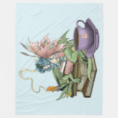 Fairy Dragon Bücher Tee Freundschaft Fleecedecke (Vorderseite)
