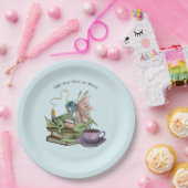 Fairy Dragon Bücher Tee Freundschaft Pappteller (Party)