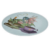 Fairy Dragon Bücher Tee Freundschaft Schneidebrett (Ecke)