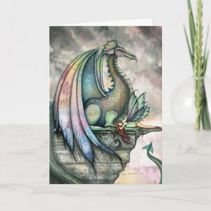 Fairy Dragon Fantasy Card von Molly Harrison Karte