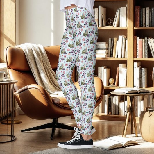 Fairy Dragon liest Tee Freundschaft  Leggings