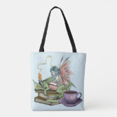 Fairy Dragon liest Tee Freundschaft  Tasche (Rückseite)