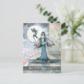Fairy Dragon Postcard Gothic Postkarte (Stehend Vorderseite)