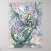 Fairy Dragon Poster Print von Molly Harrison (Vorne)
